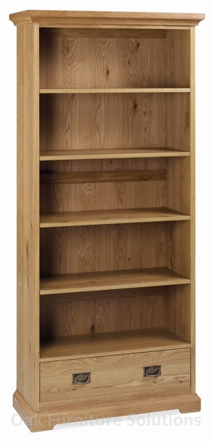 Provence Oak Wide Bookcase