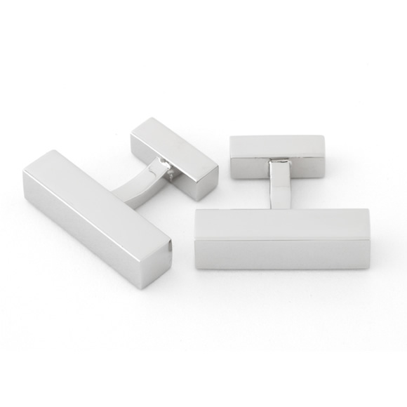 Rectangle T-bar Metal Cufflinks