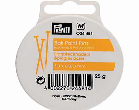 Prym Ball Point Pins, 25g Tub