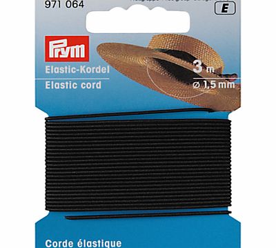 Prym Gold-Zack Elastic Cord, Black