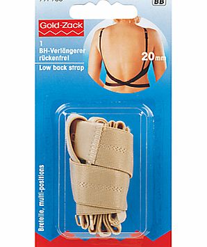 Prym Gold-Zack Low Back Bra Strap, Nude