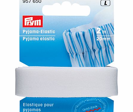 Prym Gold-Zack Pyjama Elastic, White