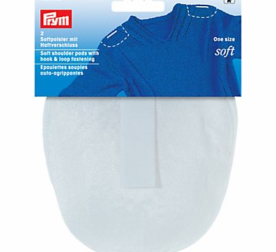 Prym Gold-Zack White Raglan Shoulder Pads With Hook