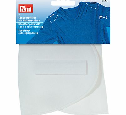 Prym Gold-Zack White Set-In Shoulder Pads With Hook