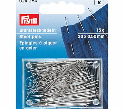 Prym Super Fine Hard Steel Pins, 15g