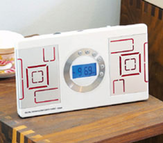 Digital Alarm Clock White