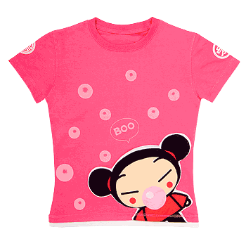 Pucca Womens T Shirt - Boo Bubblegum