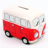 Camper Van Splittie Money Box - Red