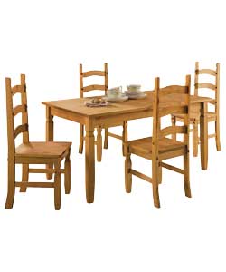 Pine Dining Table and 6 Chairs