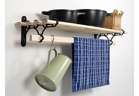 Pulleymaid Kitchen Shelf Rack (Black - 0.9M / 2.11ft)