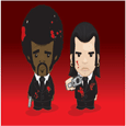 Pulp Fiction Cartoon Poster