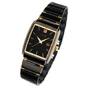 PULSAR MENS BLACK ION-PLATED DRESS WATCH