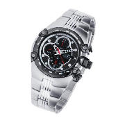 mens chrono/tachy meter black dial