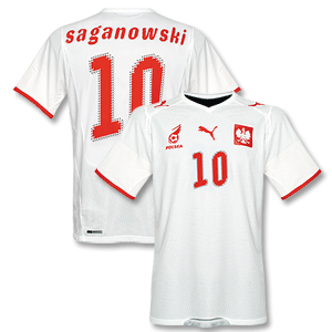 Puma 08-09 Poland Home Shirt   Saganowski 10