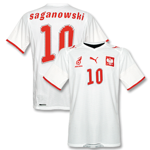 Puma 08-09 Poland Home Shirt   Saganowski No. 10