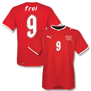 08-09 Switzerland Home Shirt + Frei 9