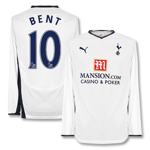 Puma 08-09 Tottenham Home L/S Shirt   Bent 10