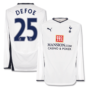 Puma 08-09 Tottenham Home L/S Shirt   Defoe 25