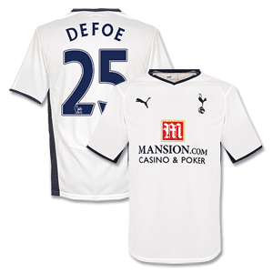 Puma 08-09 Tottenham Home Shirt   Defoe 25