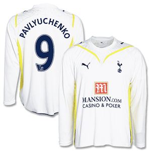 Puma 09-10 Tottenham Home L/S Shirt   Pavlyuchenko 9