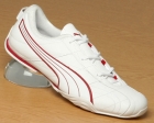 Puma Aiki White/Chilli Leather Trainers