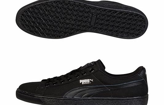 Basket Classic Canvas Trainers Black