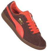 Puma Bluebird Brown/Red Suede Trainers