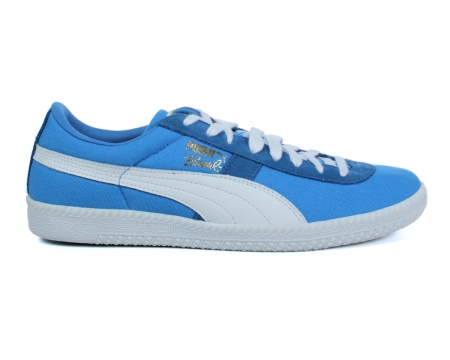 Puma Brasil FIL French Blue/White Canvas Trainers