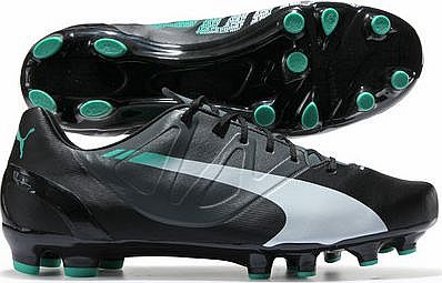 evoSPEED 4.3 FG Football Boots Black/White/Turbo