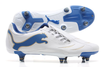 Puma Football Boots  Powercat C 3.10 SG Football Boots White/Royal/Gold