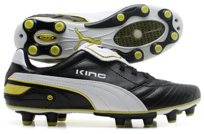 Puma Football Boots Puma King Finale FG Football Boots Black/White/Yellow