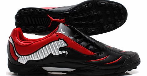 Puma Football Boots Puma PowerCat 3.10 TT Football Trainers Blk/Red/Silver