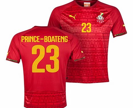 Ghana Away Shirt 2013/14 with Prince-Boateng 23