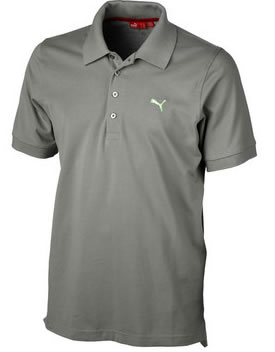 puma Golf 08 Plain Pique Polo Limestone Grey