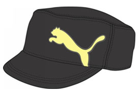 puma Golf Clairmont Military Cap Dark Shadow/Lemon