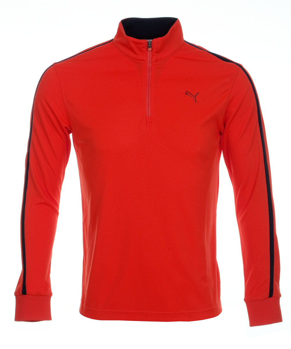 Golf Longsleeve 1/4 Zip Top Cherry Tomato