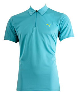 puma Golf Plain Performance Polo Angel Blue