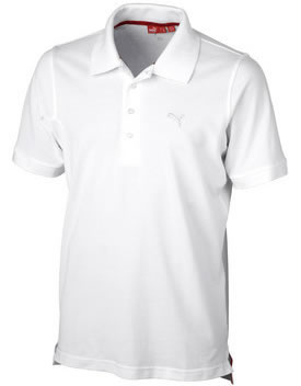 puma Golf Plain Pique Polo White