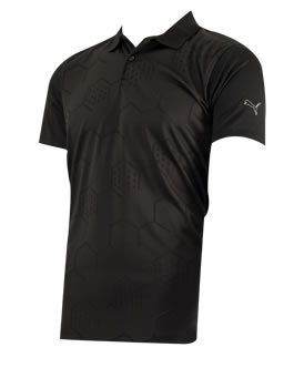 puma Golf Pointelle Polo Black