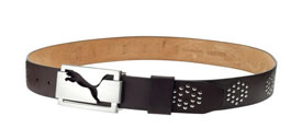 puma Golf Rivet Belt Wide Black