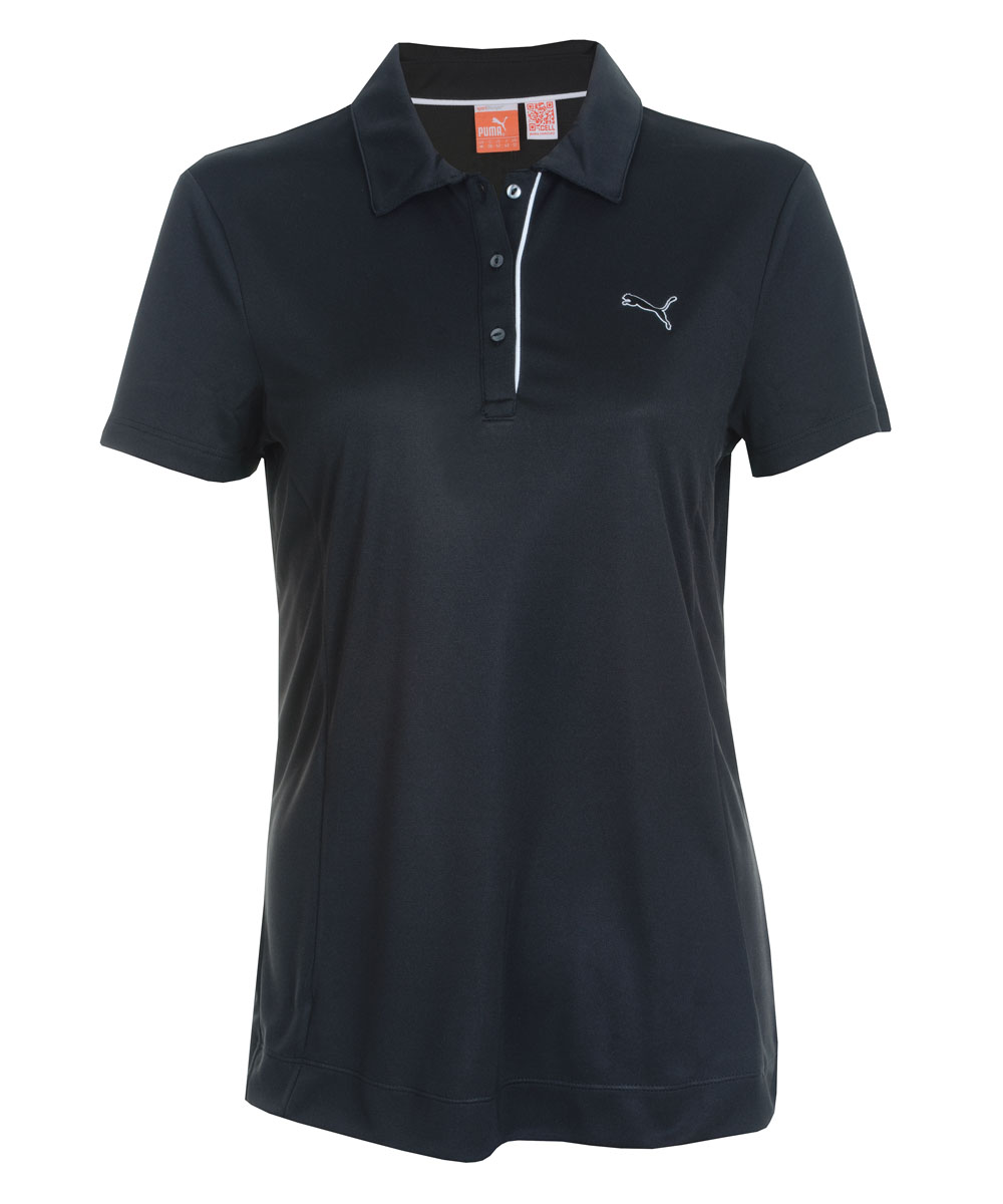 Golf Tech SS Ladies Polo Shirt Black