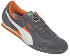 Puma Lab II Steel Grey/White/Orange Trainers