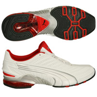 Puma Lumen Trainers - white/team regal red/silver.