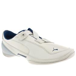 Puma Male Furio Rai Leather Upper Fashion Trainers in White and Blue