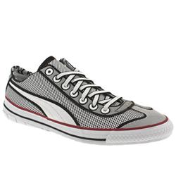 Puma Male Puma 917 Lo Pop Ii Fabric Upper Fashion Trainers in Black and White