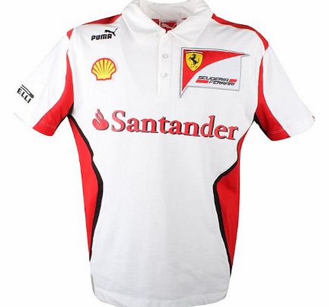 Puma Mens Puma SF Scuderia Ferrari Formula 1 One Team Polo Shirt Tee Motorsport Top M