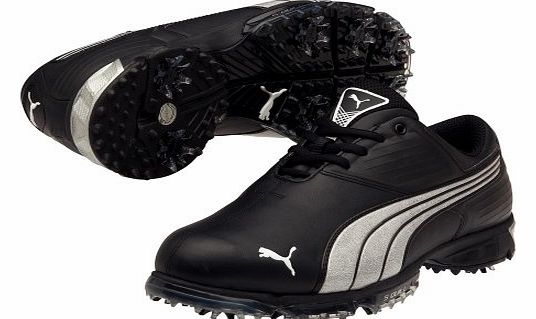 Mens Spark Sport Golf Shoes - Black/White/Yellow - UK 12