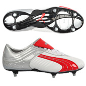 Puma Mens Veneno Soft Ground - White/Silver/Red.