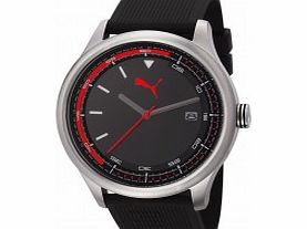 Puma Motorsport Wheel Black Silver Watch