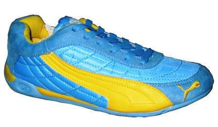 Puma speedcat womens light blue yellow